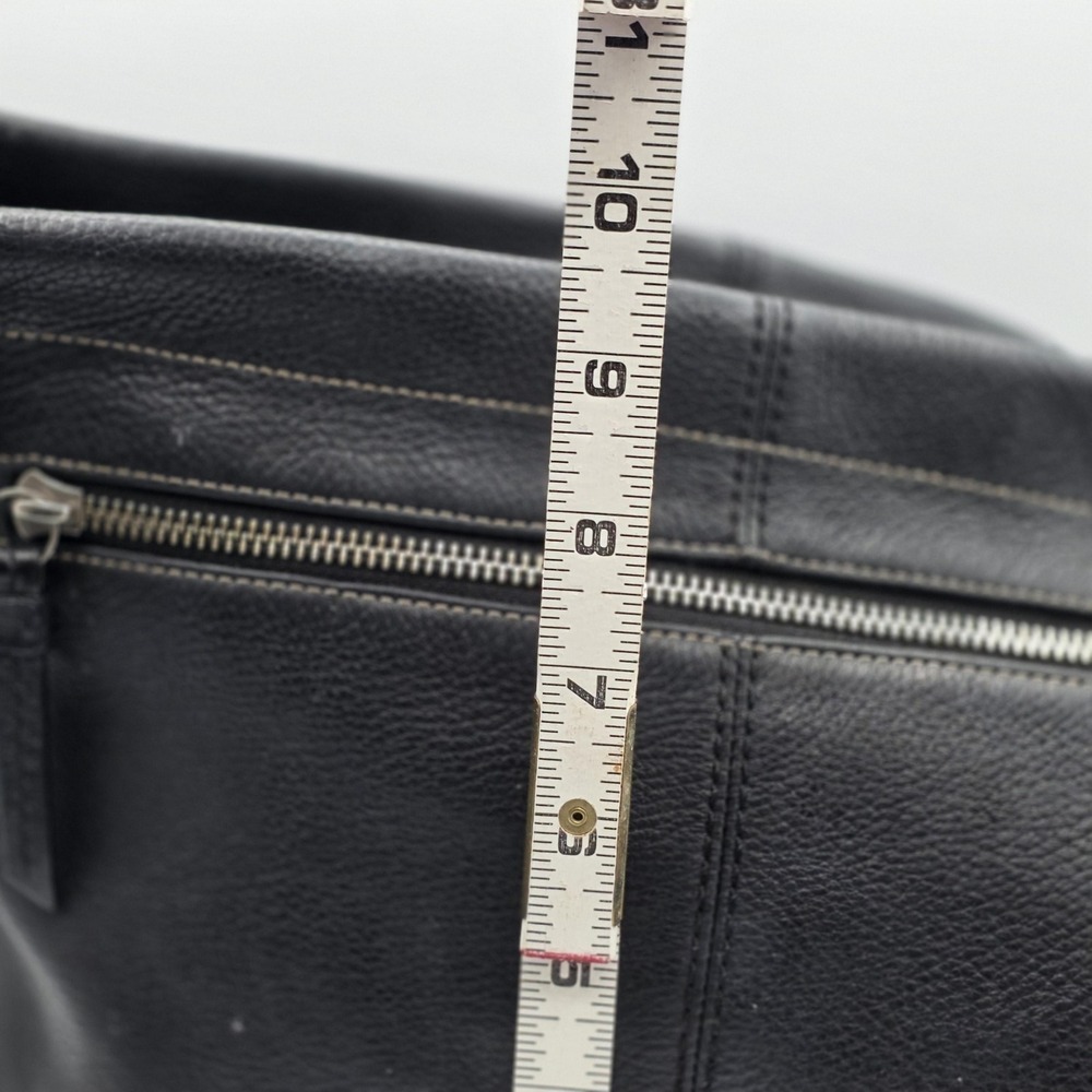 Vtg Coach Hampton Pebbled Leather Hobo Bag Style F15084 Black Silver Hardware - Picture 9 of 13
